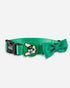 Collar con Moño Verde